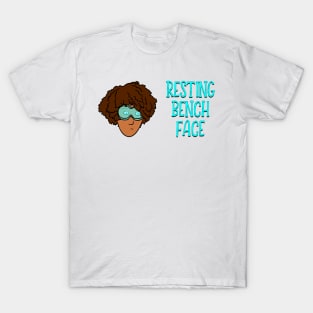 Resting Bench Face - Afro T-Shirt